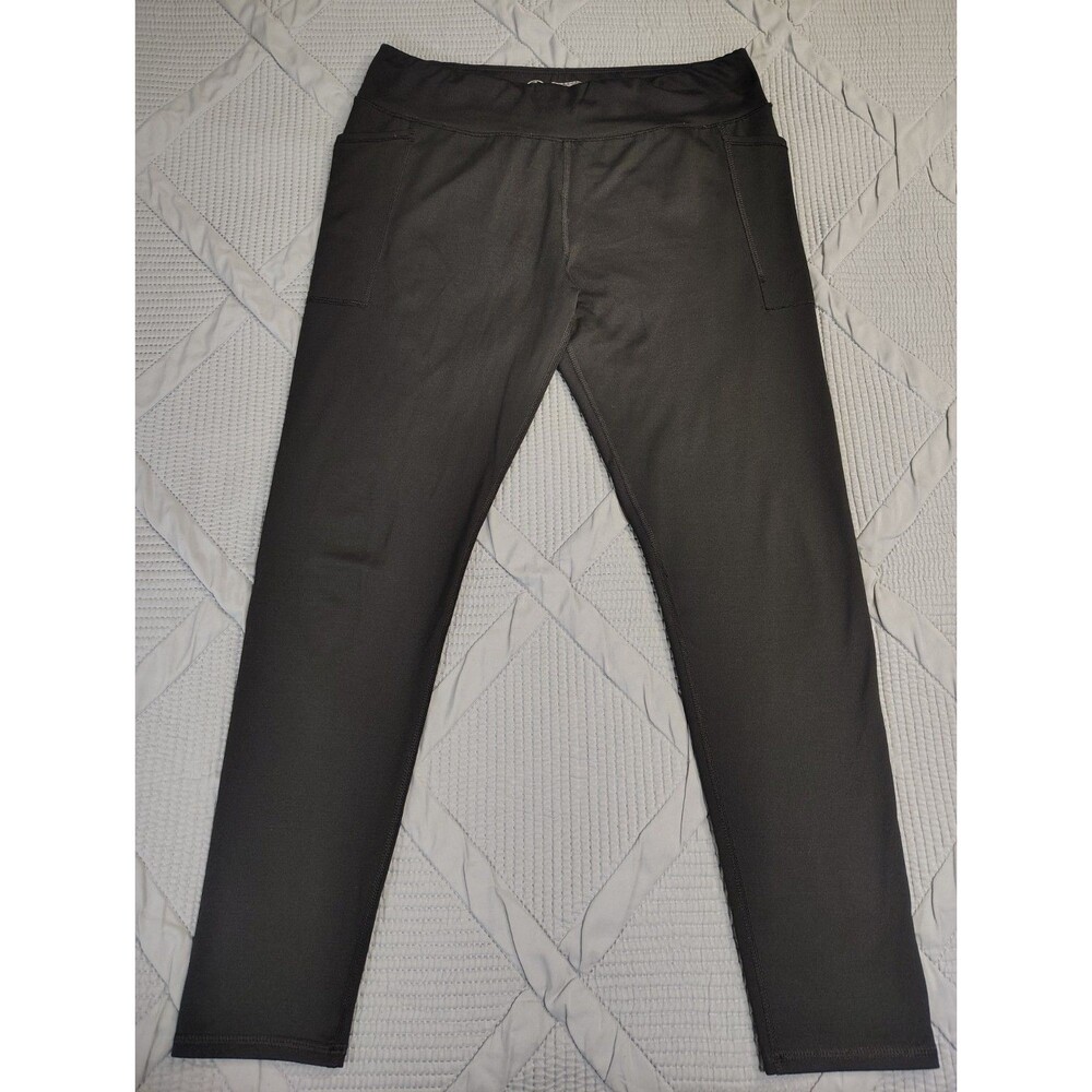 Athletic Works Girls Black Ankle Leggings Size XL 14-16 Plus Classic Gorpcore